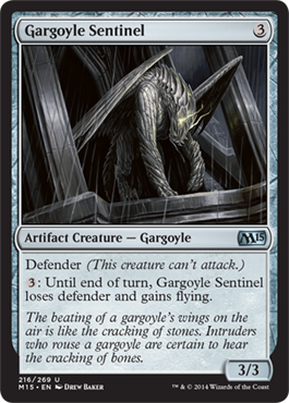 Gargoyle Sentinel (Magic 2015 Core Set) Near Mint Foil