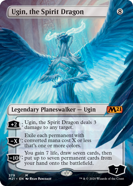 Ugin, the Spirit Dragon (Borderless) (Magic 2021 Core Set) Near Mint
