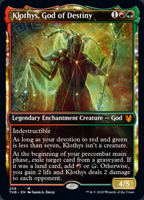Klothys, God of Destiny (Showcase) (Theros Beyond Death) Near Mint