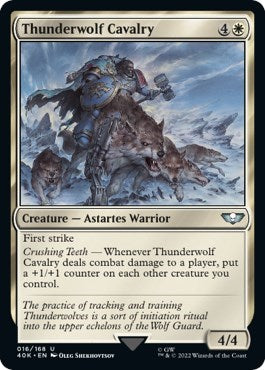 Thunderwolf Cavalry (Surge Foil) (Universes Beyond: Warhammer 40K) Near Mint