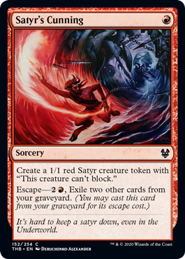 Satyr's Cunning (Theros Beyond Death) Near Mint Foil