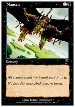 Nausea (7th Edition) Near Mint Foil