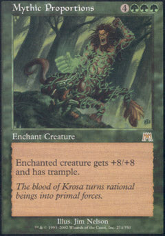 Mythic Proportions (Onslaught) Near Mint Foil