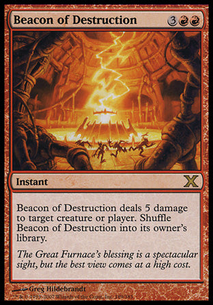 Beacon of Destruction (10th Edition) Light Play Foil