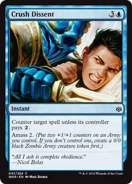 Crush Dissent (War of the Spark) Near Mint Foil