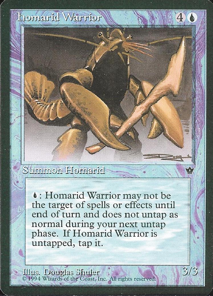 Homarid Warrior (3) (Fallen Empires) Light Play