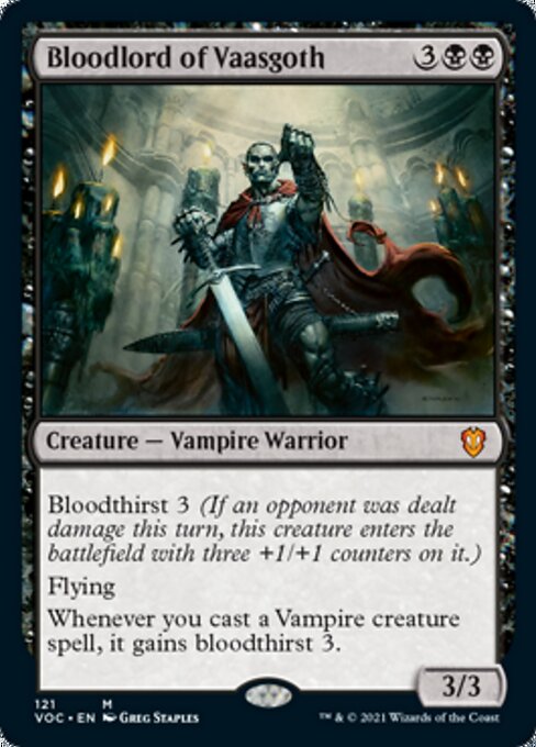 Bloodlord of Vaasgoth (Commander 2021 Crimson Vow) Near Mint