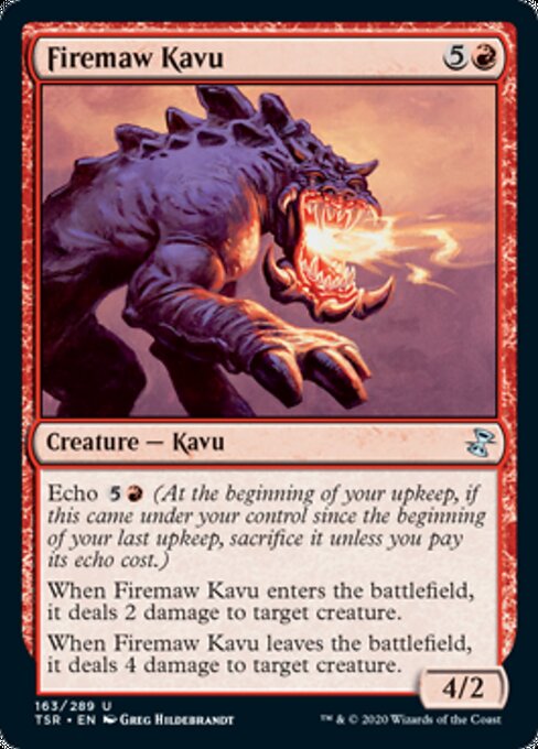 Firemaw Kavu (Time Spiral Remastered) Near Mint Foil