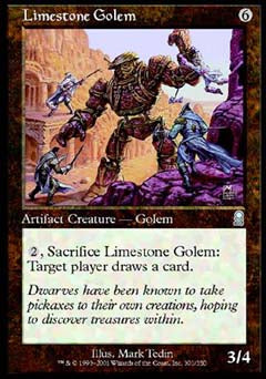 Limestone Golem (Odyssey) Near Mint Foil