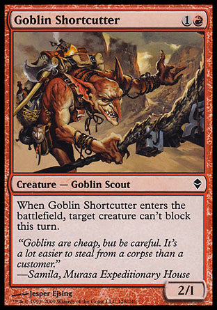 Goblin Shortcutter (Zendikar) Near Mint Foil