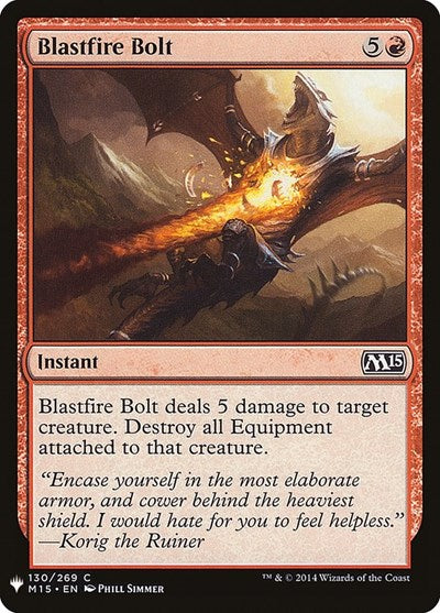 Blastfire Bolt (Mystery Booster) Near Mint