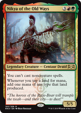 Nikya of the Old Ways (Ravnica Allegiance) Near Mint