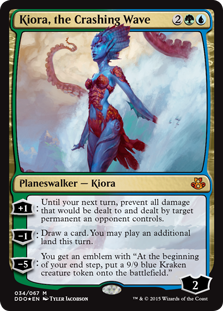 Kiora, the Crashing Wave (Duel Decks: Kiora vs Elspeth) Near Mint Foil