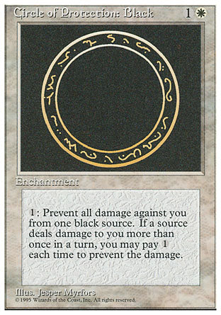 Circle of Protection: Black (4th Edition) Light Play