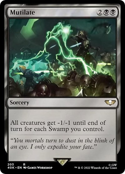 Mutilate (Surge Foil) (Universes Beyond: Warhammer 40K) Near Mint