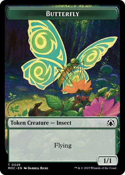 Butterfly / City's Blessing Double-sided Token (Commander: March of the Machine) Near Mint
