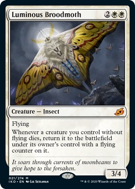 Luminous Broodmoth (Ikoria: Lair of Behemoths) Near Mint Foil