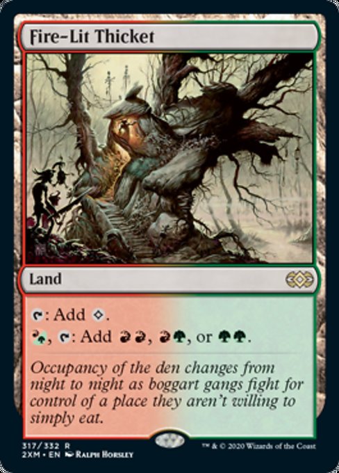 Fire-Lit Thicket (Double Masters) Near Mint Foil