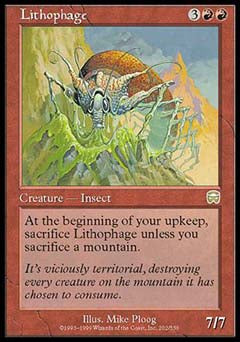Lithophage (Mercadian Masques) Near Mint Foil