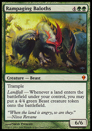 Rampaging Baloths (Zendikar) Light Play Italian