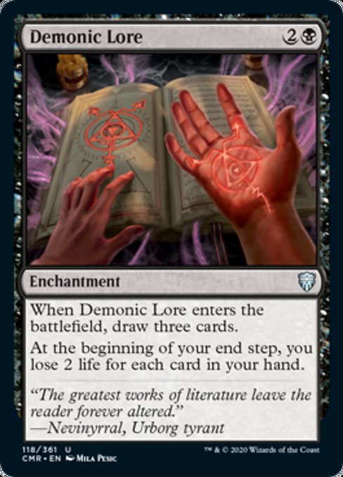Demonic Lore (Commander Legends) Near Mint