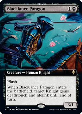 Blacklance Paragon (Extended Art) (Throne of Eldraine) Near Mint
