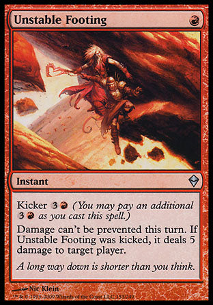 Unstable Footing (Zendikar) Near Mint