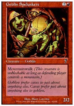 Goblin Spelunkers (7th Edition) Light Play