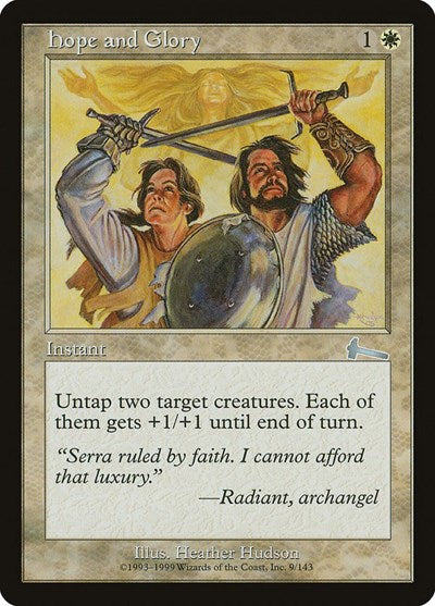 Hope and Glory (Urza's Legacy) Good Foil