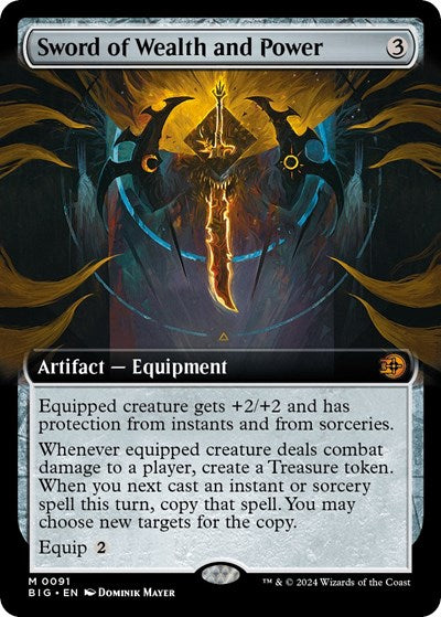Sword of Wealth and Power (Extended Art) (Outlaws of Thunder Junction: The Big Score) Near Mint