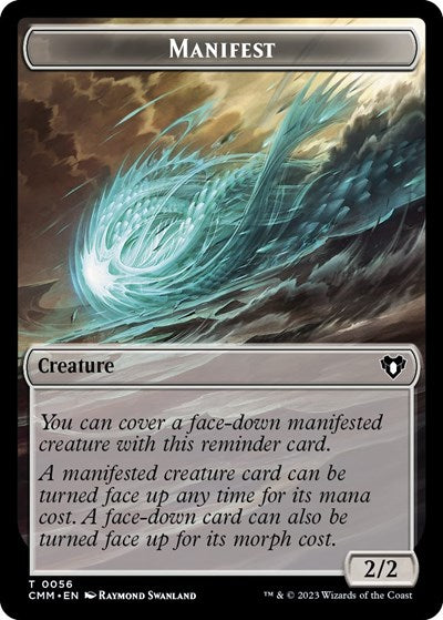 Manifest / Eldrazi Scion Double-Sided Token (Commander Masters) Near Mint