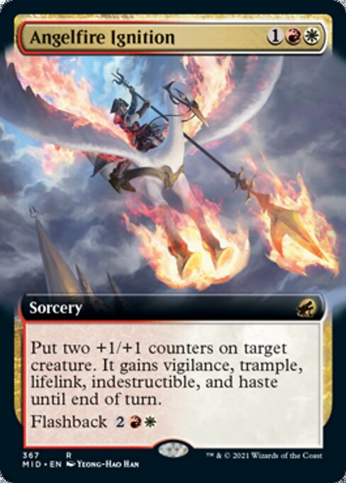 Angelfire Ignition (Extended Art) (Innistrad: Midnight Hunt) Near Mint