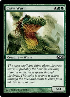 Craw Wurm (Magic 2010 Core Set) Near Mint Foil