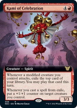 Kami of Celebration (Extended Art) (Commander: Kamigawa: Neon Dynasty) Near Mint