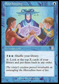 Soothsaying (Mercadian Masques) Near Mint Foil