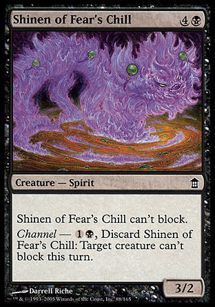 Shinen of Fear's Chill (Saviors of Kamigawa) Near Mint Foil