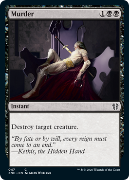 Murder (Commander 2020 Zendikar Rising) Near Mint