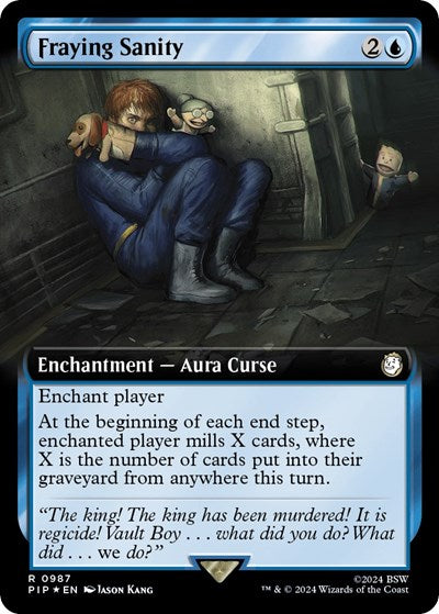 Fraying Sanity (Extended Art) (Surge Foil) (Universes Beyond: Fallout) Near Mint