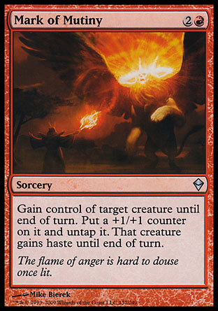 Mark of Mutiny (Zendikar) Near Mint Foil