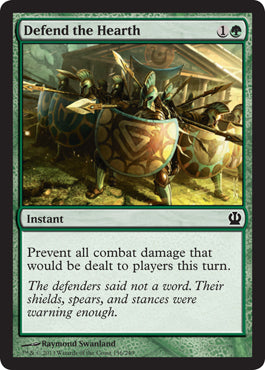 Defend the Hearth (Theros) Near Mint Foil Japanese