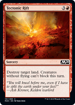 Tectonic Rift (Magic 2020 Core Set) Near Mint