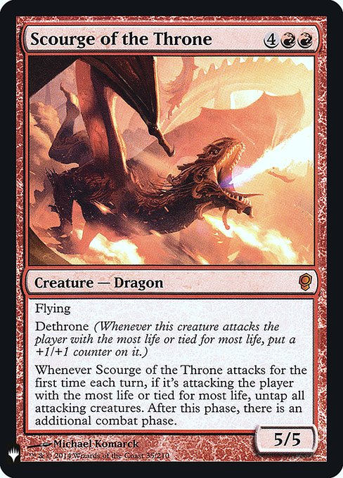 Scourge of the Throne (Mystery Booster Retail Edition Foils) Near Mint Foil