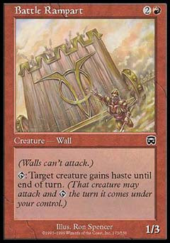 Battle Rampart (Mercadian Masques) Near Mint Foil