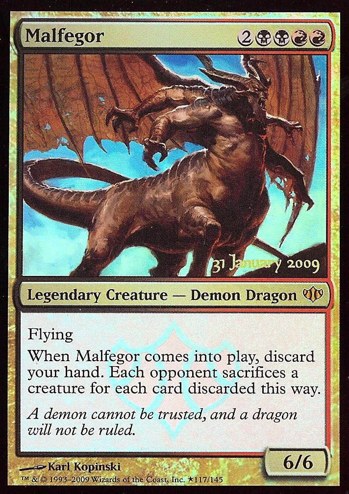 Malfegor (Conflux Prelease Card) (Promotional Cards) Near Mint Foil