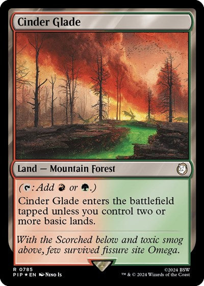 Cinder Glade (Surge Foil) (Universes Beyond: Fallout) Near Mint