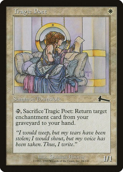Tragic Poet (Urza's Legacy) Light Play Foil Japanese