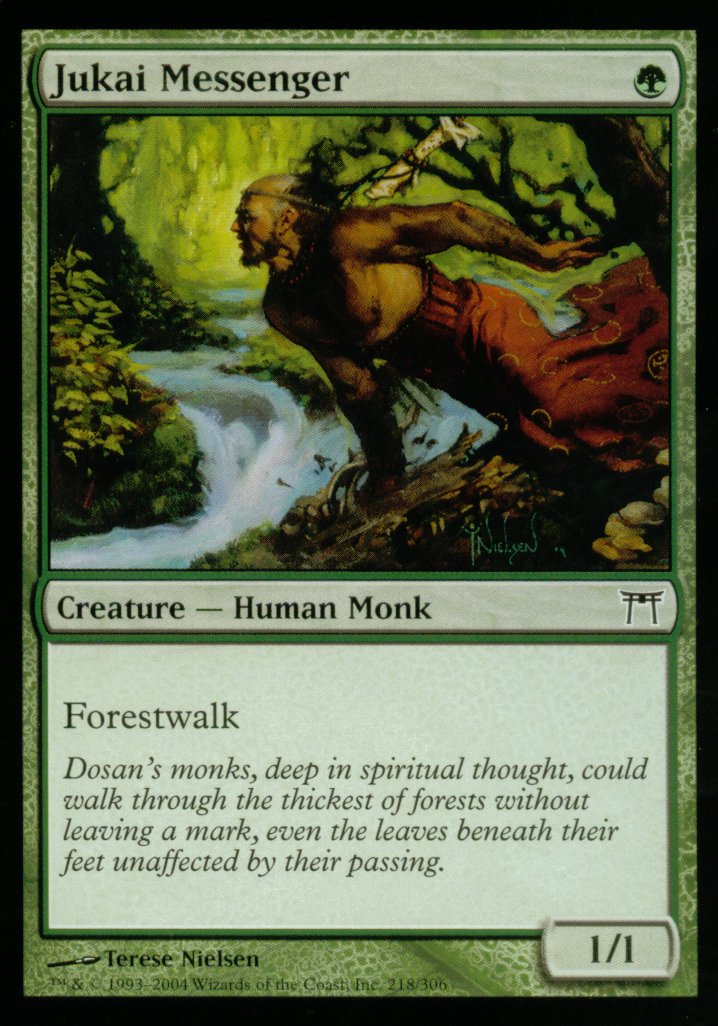 Jukai Messenger (Champions of Kamigawa) Light Play Foil