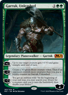 Garruk, Unleashed (Magic 2021 Core Set) Near Mint Foil