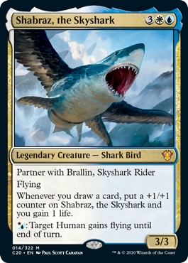 Shabraz, the Skyshark (Commander 2020 Ikoria) Near Mint Foil