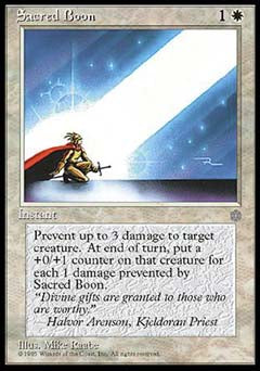 Sacred Boon (Ice Age) Light Play